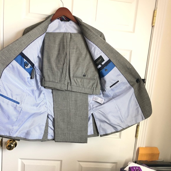 Banana Republic suit slim jacket 40R pants 33/32 - Picture 3 of 6
